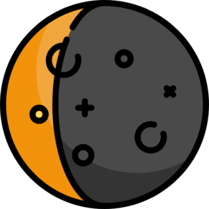 Icon trois quart de lune